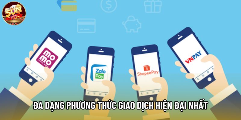 Đa dạng phương thức giao dịch hiện đại nhất